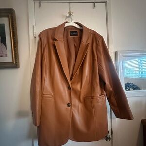 Eloquii leather blazer